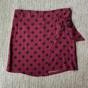 NWT polka dot mini skirt